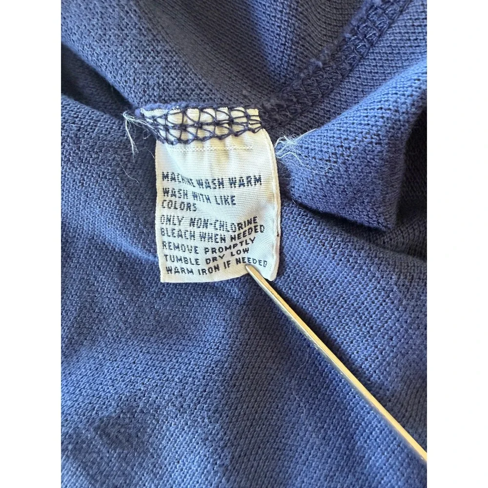 Polo Ralph Lauren Mens XL Navy Blue Orange Collar Big Pony Polo Shirt Cotton